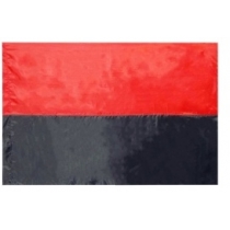 Прапор 90*60см "УПА червоно-чорний" (зі штоком)