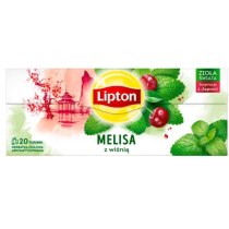 Чай пакетированный зеленый Lipton \"Cherry lemonbalm\" 20 пакетиков