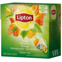 Чай пакетований зелений Lipton "Mand orange" 20 пакетиків