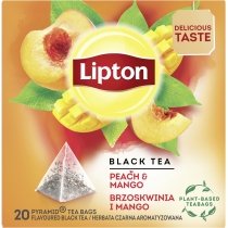 Чай пакетований чорний Lipton "Peach mango" 20 пакетиків