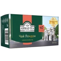 Чай черный пакетированный AHMAD Tea London 40шт х 2г
