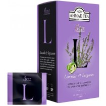 Чай черный пакетированный AHMAD Tea London с цветами лаванды и ароматом бергамота 20шт х 2г