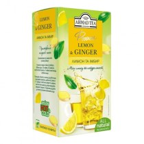 Чай травяной пакетированный AHMAD Tea London с лимоном и имбирем 20шт х 2г
