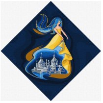 Набор для розписи по номерам "Хранительница г.Ковель", 30*30см