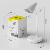Лампа настільна світлодіодна EH 4Вт конусниа біла з акумулятором, 1200mAh