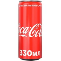 Напій Coca-Cola, ж/б  0,33л