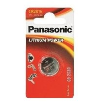 Батарейка PANASONIC CR-2016 Lithium, 3V, 1x1 шт