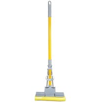 Швабра з віджимом Мій Дім Standard Double Mop Сіро-жовта