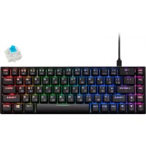 Клавіатура 2E GAMING KG370 RGB 68key Gateron Blue Switch USB Black UKR