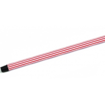 Ручка для швабриEco Fabric, прогумована, 120см*0,23мм, червоно-біла