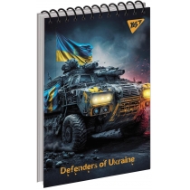 Блокнот YES А6/80 од.спіраль "Defenders of Ukraine"