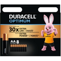Батарейка DURACELL LR06 KPD 08*10 Optimum 8шт. в упаковці