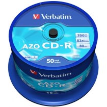 Диск CD-R 700Mb 52x Cake 50 Cryst Verbatim 43343