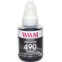 Чорнило WWM GI-490 для Canon G1400/G2400/G3400 140г Black пігментне (C490BP)