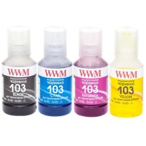 Комплект чернил WWM 103 B/C/M/Y для Epson 4х140г (E103SET4) водорастворимые