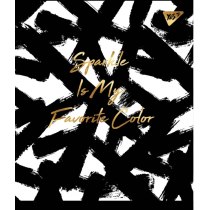 Тетрадь 24 листов, клетка, софт-тач+фольга золото, "Black abstract"