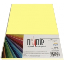 Папір А4 IQ Color ZG34 жовтий / 80 г/кв.м.,100арк.