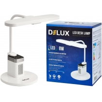 Лампа настільна світодіодна DELUX TF-540 8 Вт LED 3000K-4000K-6000K Bluetooth колонка білий
