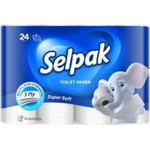 Папiр туалетний SELPAK білий 24 шт
