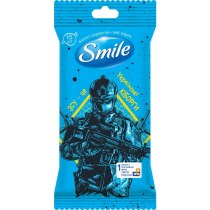 Серветки вологі SMILE Разом до Перемоги, 15шт, з єврослотом