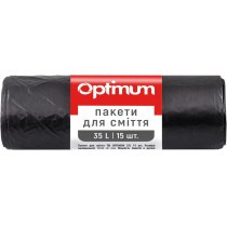 Пакети для смiття OPTIMUM 45*54 35л., 15 шт