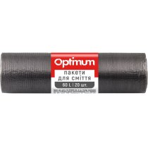 Пакети для смiття OPTIMUM 60*70см,  60л., 20 шт