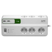 Фільтр мережевий APC Essential SurgeArrest 6 outlets + 2 USB (5V, 2.4A) port