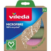 Серветки ТМ Vileda з мікрофібри 100% Ресайклд ТМ Vileda, 3 шт