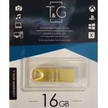 Флеш-драйв USB 16GB T&G металева серія золото 117
