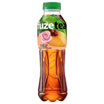 Чай холодний Fuze tea чорний зі смаком персика та троянди, 0,5л