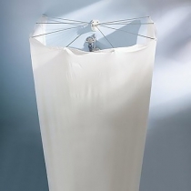 Шторка з карнизом для ванної ТМ Spirella, Ombrella 200x170, біла