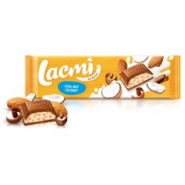 ШОКОЛАД Lacmi Cool-Nut-Coconut молочний з мигдалем та кокосом ВКФ 280г /12шт