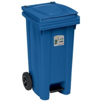Контейнер для сміття  ТМ STEFANPLAST,з педаллю, синій, 120л
