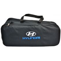 Сумка-органайзер в багажник Hyundai чорна 1 відділ розмір 45,5 х 18 х 18,5 см