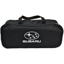 Сумка-органайзер в багажник Subaru чорна 1 відділ розмір 45,5 х 18 х 18,5 см