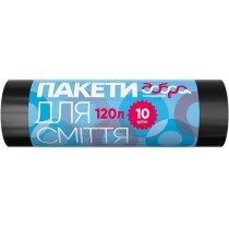 Пакети для сміття ТМ Добра Господарочка, HDPE 120л., 10 шт