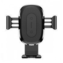 Тримач в машину з Бездротовим ЗП Baseus Gravity Car Mount (Air Outlet Version) 1.67A 10W black