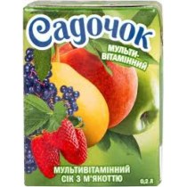 Сік Садочок Мультивітамін, 0.2л