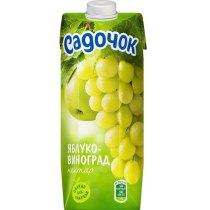 Нектар Садочок Яблуко-Виноград білий, 0.5л