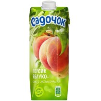 Сік Садочок Персик-Яблуко, 0.5л