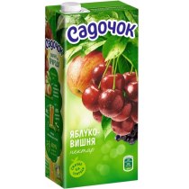 Нектар Садочок Яблуко-Вишня, 0.95л