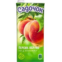 Сік Садочок Персик-Яблуко, 0.95л