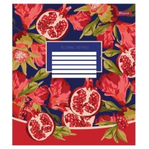 Тетрадь 96 листов, клетка, "Floral series"