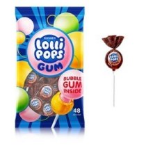 КАРАМЕЛЬ Lollipops GUM Cola КрКФ 0.92кг /9шт