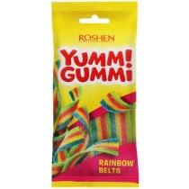 ЖЕЛЕЙНІ ЦУКЕРКИ Yummi Gummi Sour Belts ВКФ 70г /40шт