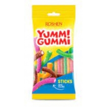 ЖЕЛЕЙНІ ЦУКЕРКИ Yummi Gummi Sour Sticks ВКФ 70г /40шт