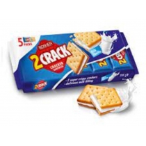 Крекер 2 CRACK з молочно-ванільною начинкою ККФ 235г /14шт