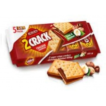 Крекер 2 CRACK з начинкою какао-горіх ККФ 235г /14шт