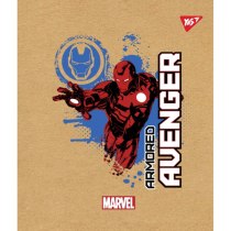 Тетрадь 18 листов, клетка, "Avenger" крафт, белила
