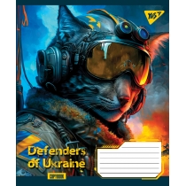Зошит 60 аркушів, клітинка, "Defenders of Ukraine"